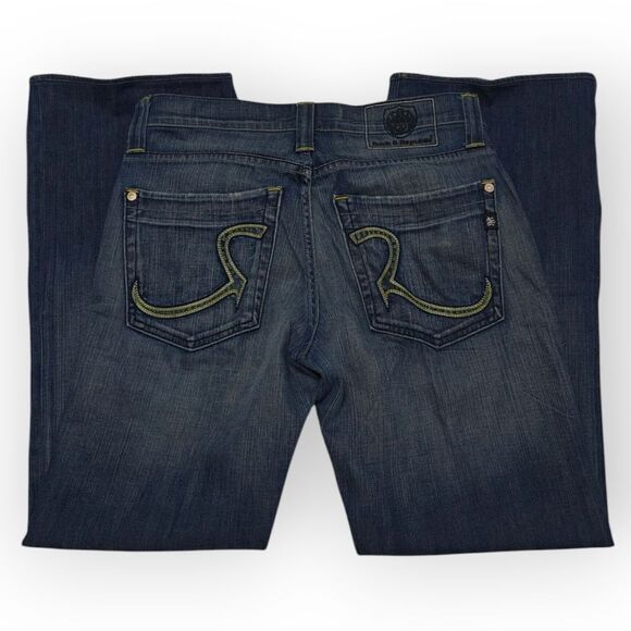 Rock & Republic Floyd Blue Wide Leg Jeans Size 32 - Picture 3 of 7